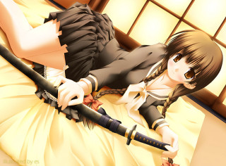Chizuko yoshida anime sword bed - a sword free wallpaper for desktop
