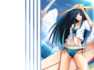 Girl surfboard beach summer blue - a surfboard free wallpaper