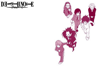 Anime pink white group smile - different free wallpaper