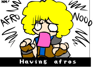 Blonde girl popsicle afro nooo - ada gladys killins free wallpaper