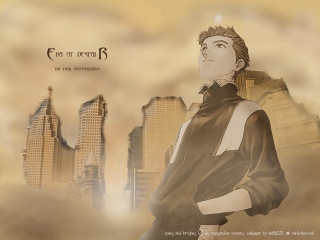 City skyline gothic man portrait - a city skyline free wallpaper