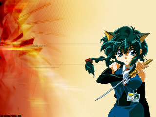 Anime character sword fire demon - a demon free wallpaper