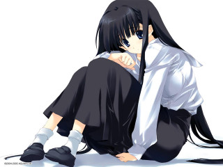 Woman sitting man standing kyoto - purism free wallpaper
