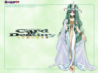 Woman white dress green hair 2 - a green background free wallpaper