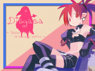 Red haired woman gun pink - a picture of a demon free wallpaper