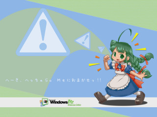 Girl green hair red bow - green hair free wallpaper