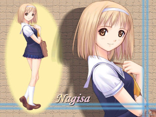 Aguri uchida girl brick wall - a bag free wallpaper