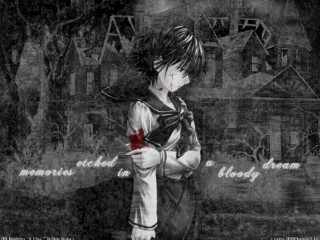 Boy bloody hand rose gothic - a boy free wallpaper