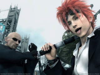 Red haired man woman formal 2 - white shirt free wallpaper