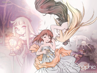 Anime couple forest lantern dress - amano free wallpaper