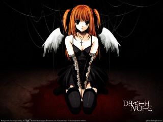 Red haired girl angel wings - anthony devas free wallpaper