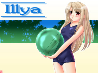 Girl holding beachball illya blue - aloysius okelly free wallpaper