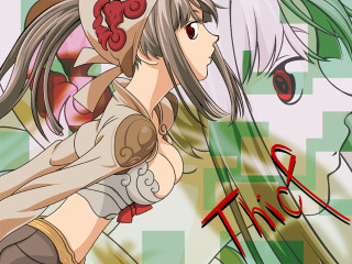 Anime longhair hat greenbg bling - long hair and a hat free wallpaper