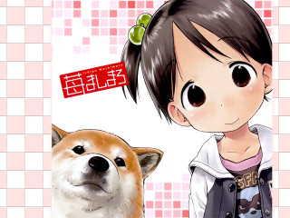 Girl dog checkered wallpaper chinese - wallpaper free wallpaper