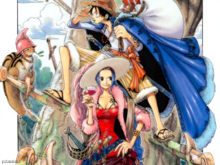 Cartoon group characters detailed oeida - a blue hat free wallpaper