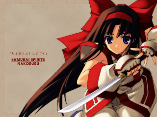 Woman sword red outfit bow - a red outfit free wallpaper