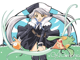 Anime hat sword fish rayonism - her hand and a fish free wallpaper
