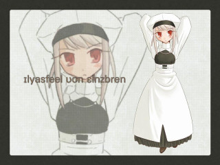 Woman white dress black white 2 - character sheet free wallpaper