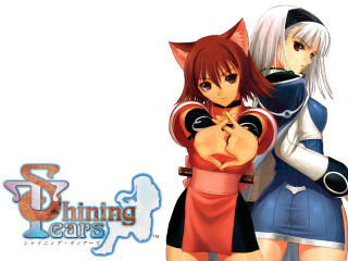 Anime 2girls cat ears brown - their back free wallpaper