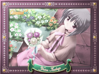 Chizuko yoshida flower bouquet outdoor - a picture of a girl free wallpaper