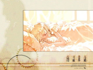 Woman laying bed clock blonde - bed free wallpaper