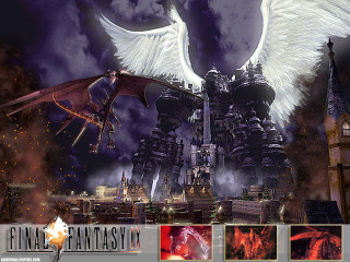 City dragon castle clouds night - a sky full free wallpaper
