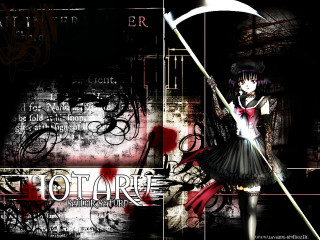 Gothic anime magic girl umbrella - a wall free wallpaper