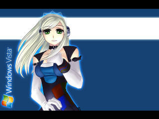 White hair green eyes blue - background free wallpaper for desktop