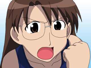 Surprised woman glasses manga anime - her cheek free wallpaper