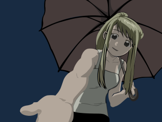 Alice prin umbrella beach giantess - the dark night sky free wallpaper