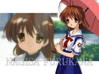 Eizan kikukawa umbrella girl blue - kyoto animation free wallpaper
