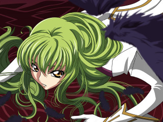 Green hair angel bird wings - green hair free wallpaper