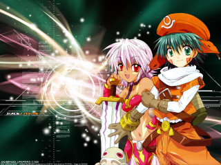 Anime hugging characters green background - the background free wallpaper