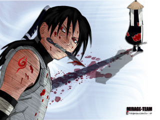 Baioken eishun bloodied knife wine - a cartoon character holding free wallpaper
