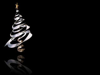 Christmas tree star reflection dark - a reflection free wallpaper