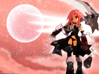 Anime girl fullmoon sword gothic - full free wallpaper