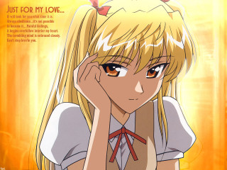 Blonde girl bowtie sad portrait - her face free wallpaper