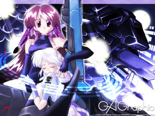 Anime couple robot aya goda - promotional image free wallpaper
