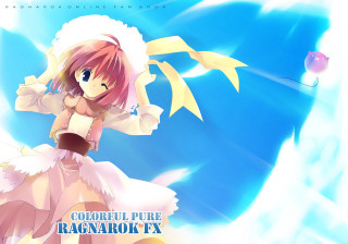 Girl dress hat kite blue - full free wallpaper