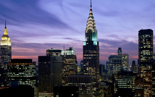 City skyline night tall buildings 28 - city free wallpaper