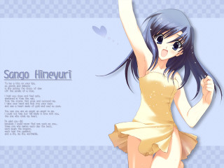 Yellow dress smiling anime argyle - a yellow dress free wallpaper