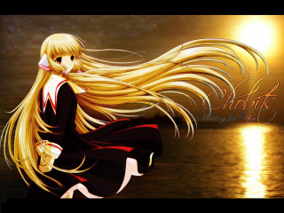 Blonde girl water sunset gothic - the sun free wallpaper