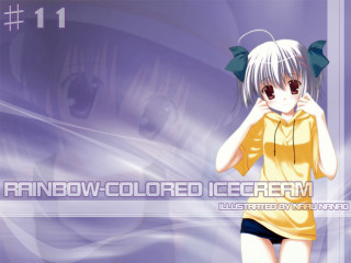 Girl yellow shirt black shorts - a bow free wallpaper