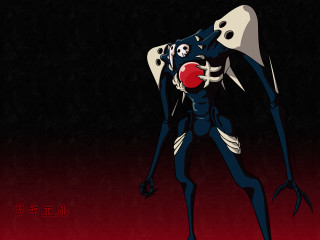 Cartoon character red apple black 2 - a red apple free wallpaper