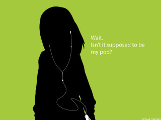 Woman silhouette green background minimalist - minimalist free wallpaper
