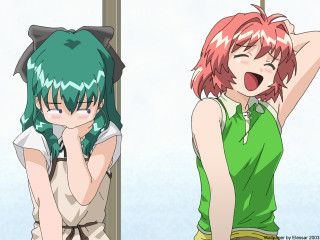 Green hair girls aya goda - green hair free wallpaper