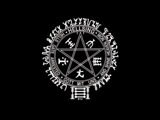 Pentagramus occulte lineart magiccircle girls - symbol free wallpaper