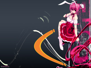 Woman red dress pole pink - a pole free wallpaper
