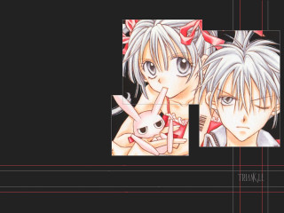 Anime couple black background red - red line free wallpaper