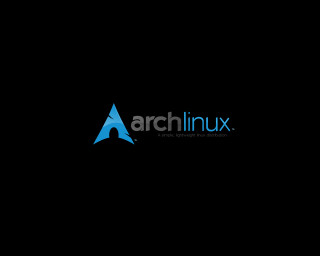 Black background blue logo arch - in the middle of the image free wallpaper